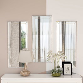 Hanah Home Mini Neom - Set de 3 Espejos Decorativos Transparentes